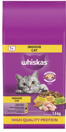 Whiskas Dry Cat Food Indoor - Chicken ( 6 X 1.5Kg )
