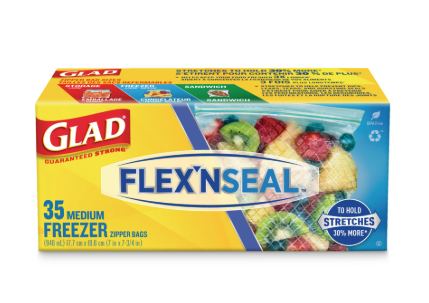 Glad Flex 'N Seal Freezer Bags