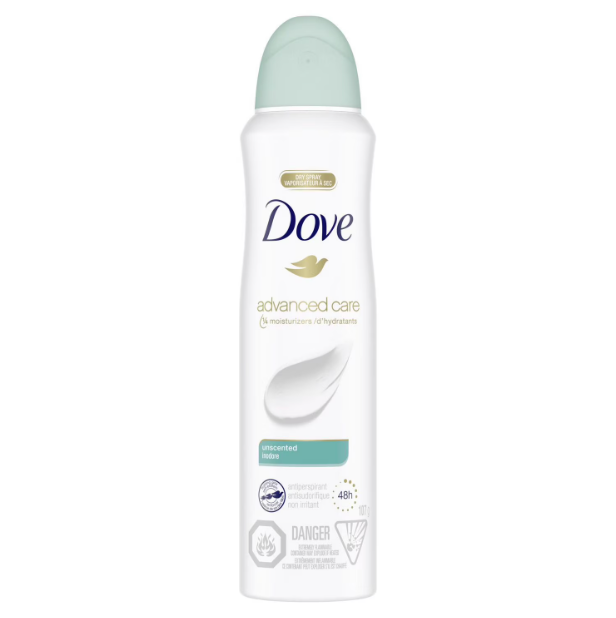Dove Advanced Care Dry Antiperspirant Spray (12 X 107G)