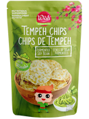 Woh Tempeh Chips Wasabi 70g | Case of 20 Bags | Bulk Snacks